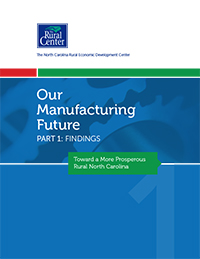 NC Rural Center manufacturing report cover